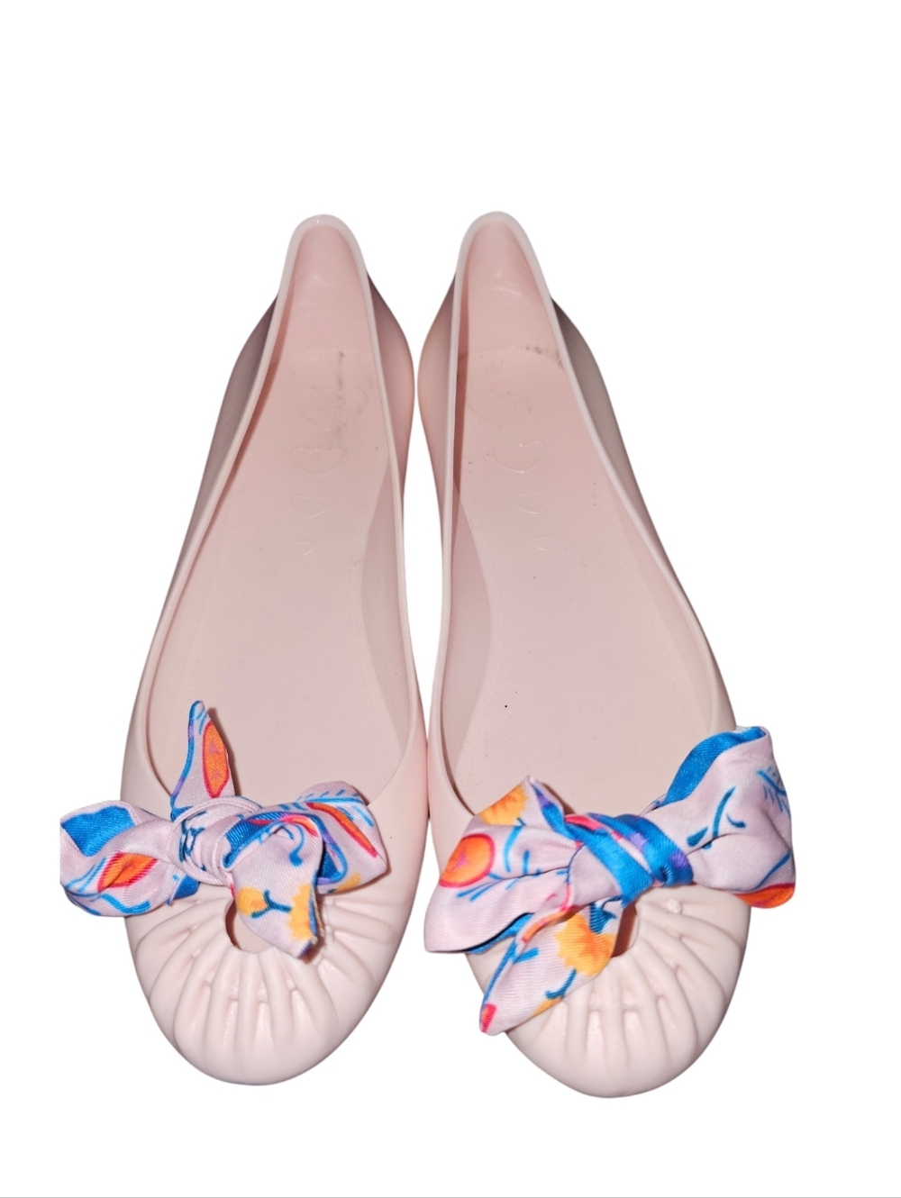 💰▶️Jelly Bunny Pink Bow Detail Women’s Ballet Flats